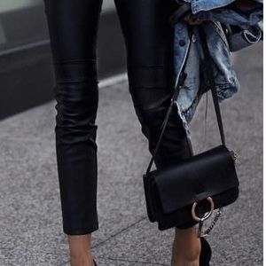 Leather looking leggings